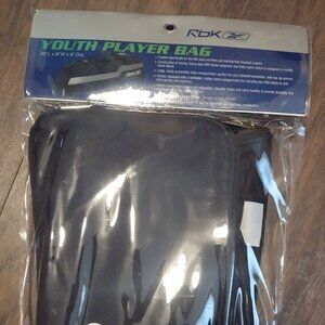 Reebok black youth player baseball bag new